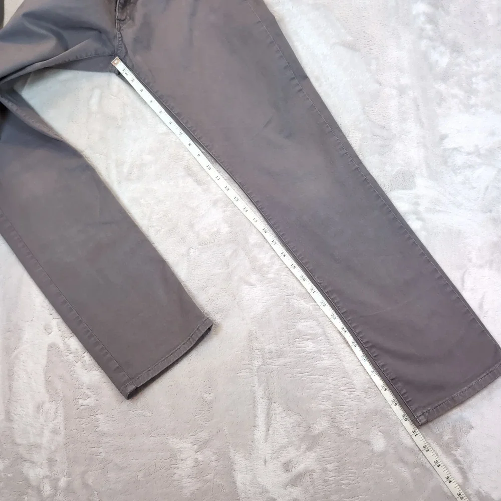Flint and‎ Tinder 365 Pants Mens 31x32 (31x31) Gray Slim Fit Chino Five Pocket